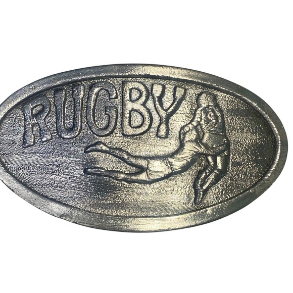 Other - 1975 Rugby Belt Buckle Mind Your Head, Takes Leather Balls Match California